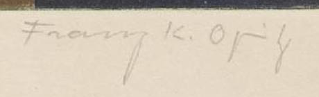 Signature 5 — Franz Karl Opitz · En bas à droite de l’estampe