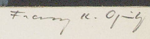 Signature 7 — Franz Karl Opitz · Dans la marge inférieure droite de l’estampe.