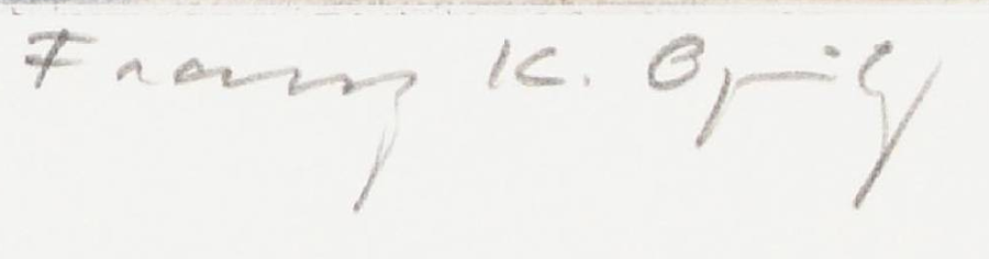 Signature 1 — Franz Karl Opitz · Dans la marge inférieure droite, sous l’image imprimée.