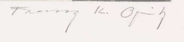 Signature 3 — Franz Karl Opitz · Dans la marge inférieure droite, sous l’image imprimée.