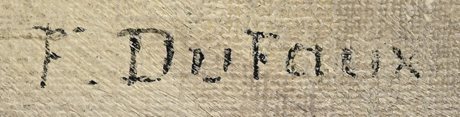 Firma 10 — Frédéric Dufaux · In basso a sinistra dell’opera