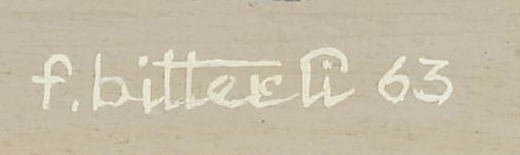 Firma — Fritz Bitterli · In basso a destra