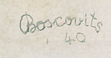 Signatur — Fritz Boscovits · Unten rechts