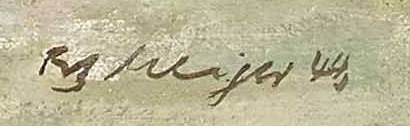 Firma 2 — Fritz Meijer · In basso a destra sulla tela
