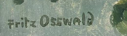 Signature — Fritz Osswald · En bas à gauche