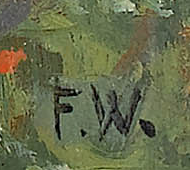 Monogramme — Fritz Widmann · En bas à droite