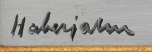 Signature 2 — Gabriel Haberjahn · Lower left on the canvas