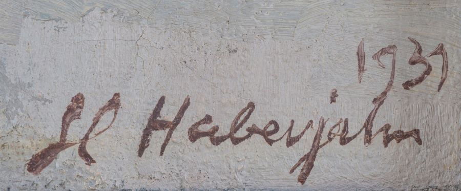 Signature 4 — Gabriel Haberjahn · Lower right on the canvas