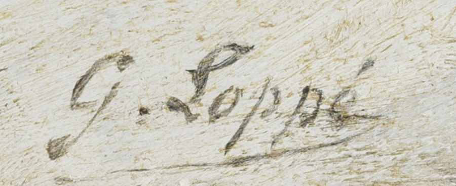 Signatur 2 — Gabriel Loppé · Unten rechts auf dem Gemälde