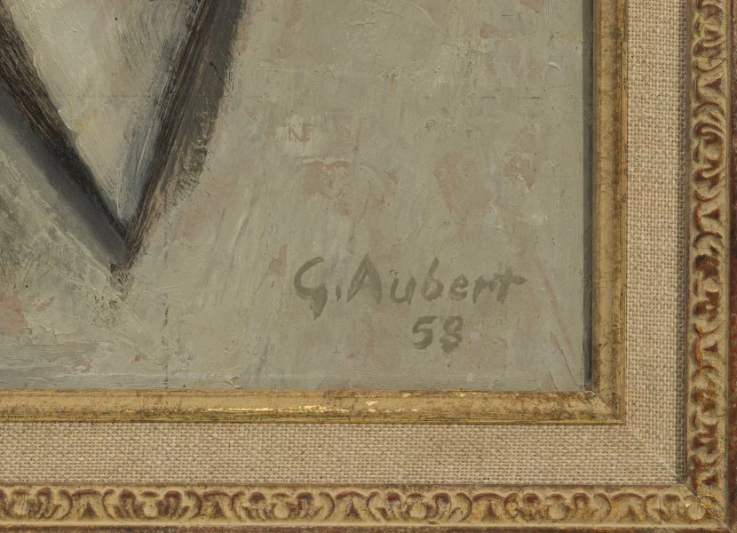 Signature 1 — Georges Aubert · Dans l’angle inférieur droit de la surface peinte.