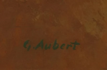 Signature 3 — Georges Aubert · En bas à droite de la surface peinte.