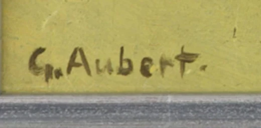 Signature 2 — Georges Aubert · En bas à gauche de la surface peinte.