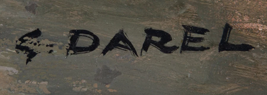 Signature 3 — Georges Darel · En bas à droite, au recto de la toile.