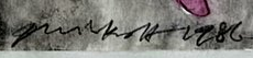 Signature — Gérald Minkoff · Lower right on the work