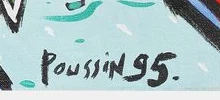 Signature 1 — Gérald Poussin · En bas à droite de la toile.