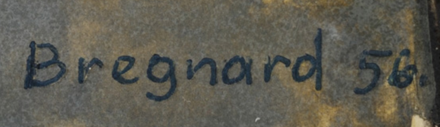 Signature — Gérard Bregnard · En bas à droite de l’œuvre