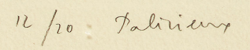 Firma 10 — Gérard de Palézieux · Nel margine inferiore sinistro.