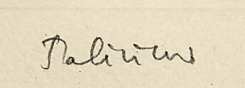 Firma 9 — Gérard de Palézieux · Nel margine inferiore sinistro della stampa