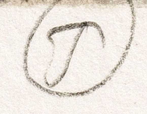 Monogramma 3 — Gérard de Palézieux · Al centro, sotto l’immagine stampata, nel margine inferiore.
