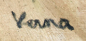 Signature — Germaine Verna · En bas à droite