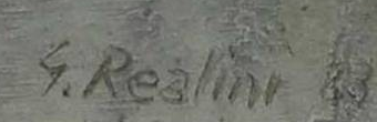 Signature — Gianni Realini · En bas à droite de l’œuvre