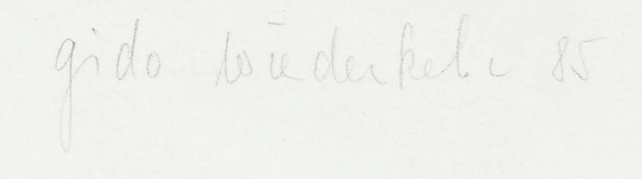 Signature — Gido Wiederkehr · Marge inférieure droite