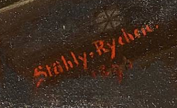 Signature — Gottfried Stähly-Rychen · En bas à droite