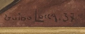 Signature — Guido Locca · In the lower-right corner of the painted surface.