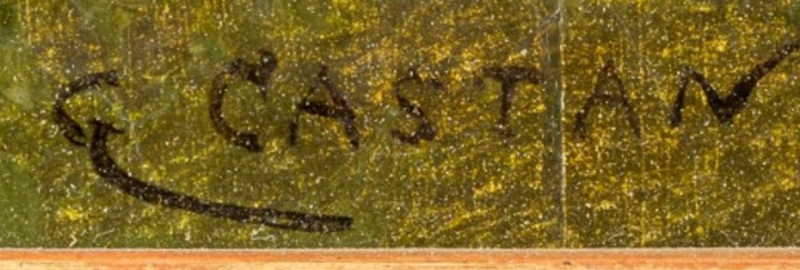 Signature 3 — Gustave Castan · En bas à droite de la toile