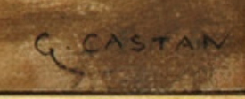 Signature 2 — Gustave Castan · En bas à droite de la surface peinte.