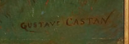 Signature 10 — Gustave Castan · En bas à droite de la toile
