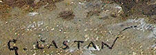 Signature 6 — Gustave Castan · En bas à gauche