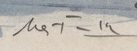 Signature 4 — Hans Falk · Marge inférieure droite