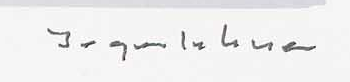 Signature 9 — Hans Jegerlehner · In the lower-right margin