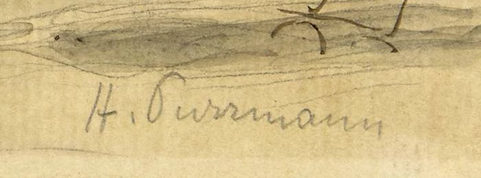 Signatur 4 — Hans Purrmann · Unten rechts auf dem Blatt, im unteren Randbereich.