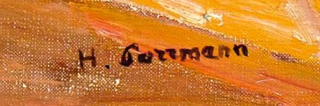Signatur 2 — Hans Purrmann · Unten rechts auf der Leinwand.