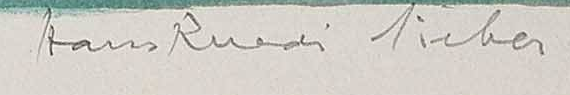 Signature 2 — Hans Ruedi Sieber · En bas à droite