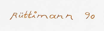 Firma — Hans Rüttimann · In basso a destra