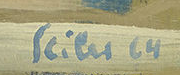 Firma 2 — Hans Seiler · In basso a destra sulla tela