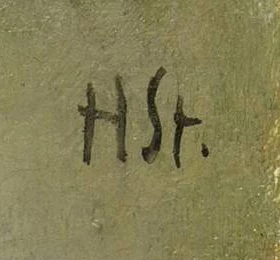 Monogramme 3 — Hans Sturzenegger · Dans l’angle supérieur droit de l’œuvre.
