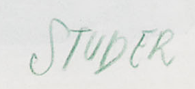 Signature 1 — Harold Studer · En bas à droite