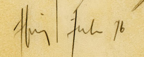 Firma — Heinz Julen · In basso al centro, sotto la carta.