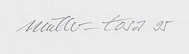 Signature 5 — Heinz Müller-Tosa · Dans la marge inférieure droite.
