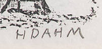 Signature 3 — Helen Dahm · Sous l’angle inférieur droit de l’image imprimée.