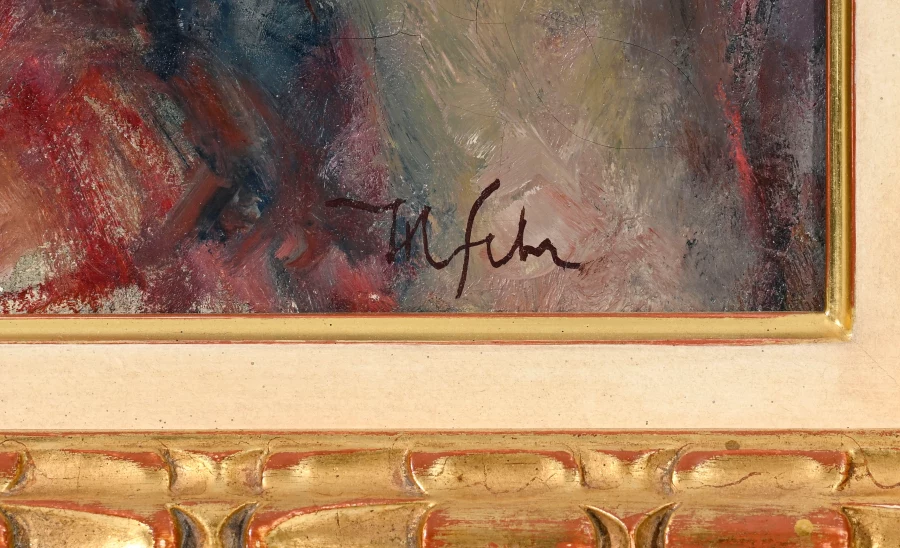 Signature 2 — Henri Fehr · En bas à droite de la toile.