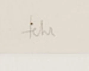 Signature 1 — Henri Fehr · Dans la marge inférieure, à droite sous l’image gravée.