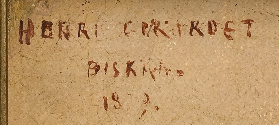 Firma — Henri Girardet · In alto a sinistra sulla tela