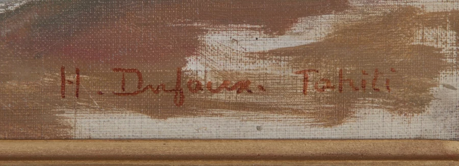 Signature 1 — Henri Dufaux · At the lower right of the canvas.