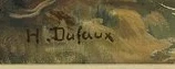 Signature 5 — Henri Dufaux · At the lower left of the canvas.