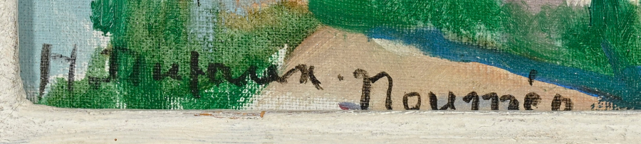Signature 7 — Henri Dufaux · At the lower left of the canvas